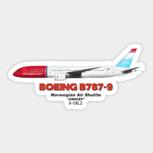 Boeing B787-9 - Norwegian Air Shuttle "UNICEF" Sticker